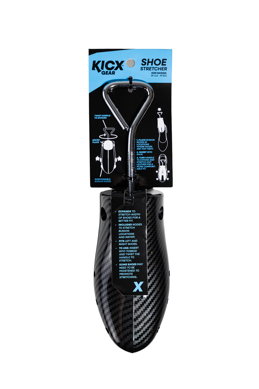 Kicx Heel Shoe Stretcher / Contourer (includes Os bone & bunion components)